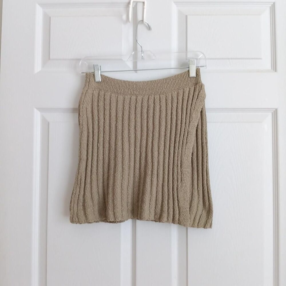 Free People ribbed knit mini skirt Small